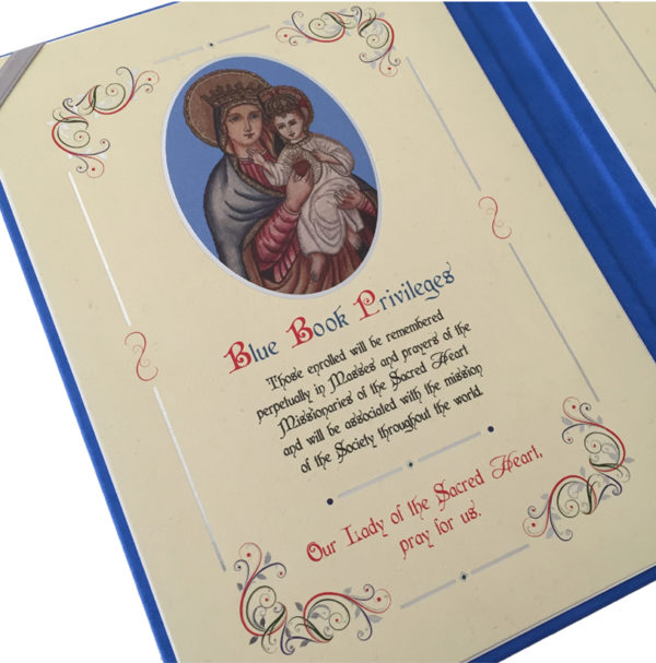Our Lady of the Sacred Heart Blue Book