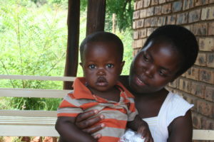 Nthabiseng, an MSC volunteer who grew up in the care of the Sacred Heart family and who now works with AIDS orphans in the Holy Family Care Centre