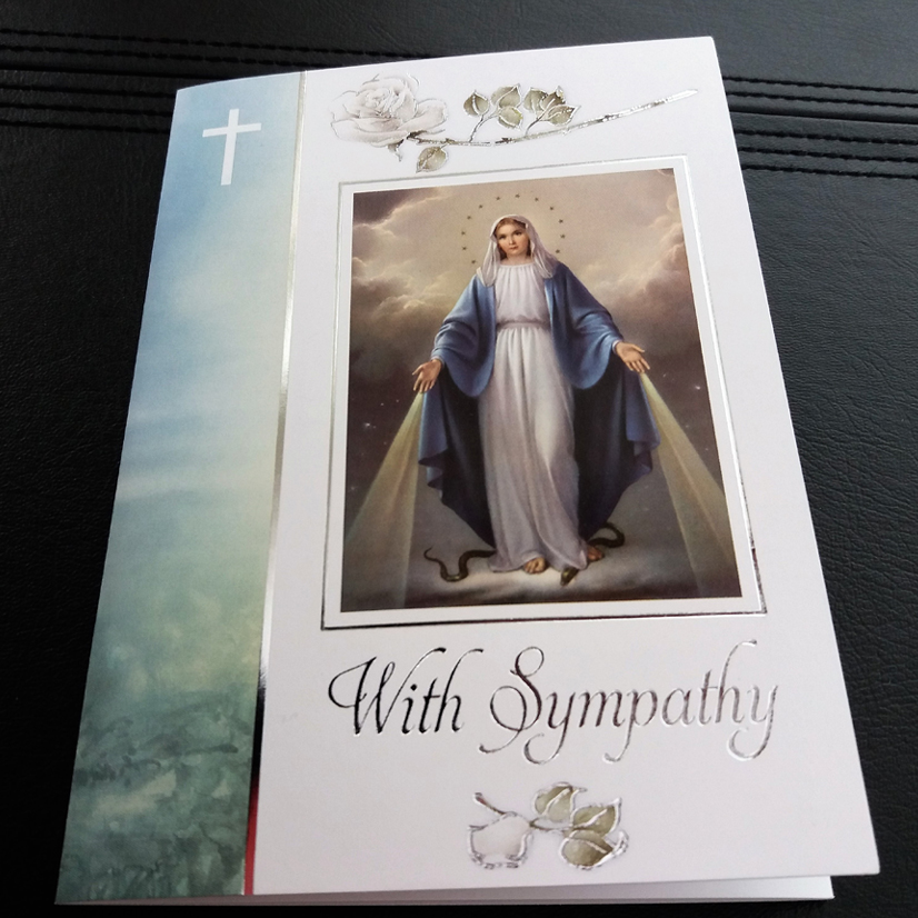 sympathy mass card pack of 5 set 1c missionaries of christmas gifts for priests