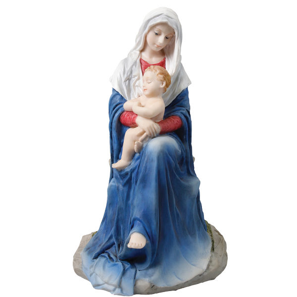 Lovely Religious Gift Madonna Mary and Baby Jesus 6 "  Veronese Resin Statue 