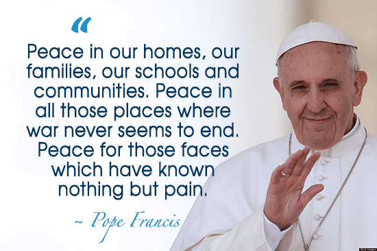 A Minute for Peace, Pope Francis, prayer meeting, prayer for peace, Missionaries of the Sacred Heart, MSC Misisons