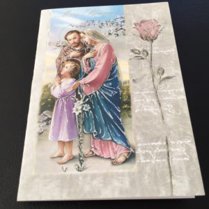 Single Mass Bouquet Card, Missionaries of the Sacred Heart, Catholic Mass Bouquet Card, Signed Mass Cards