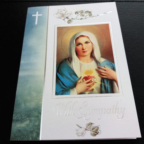 Religious Sympathy Mass Card, Catholic Mass Cards, Missionaries of the Sacred Heart