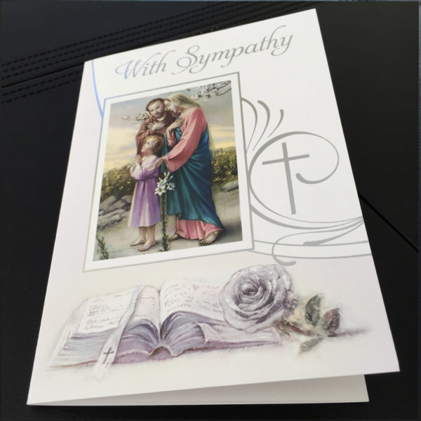 Traditional Sympathy Mass Card, Missionaries of the Sacred Heart, Catholic Mass Card