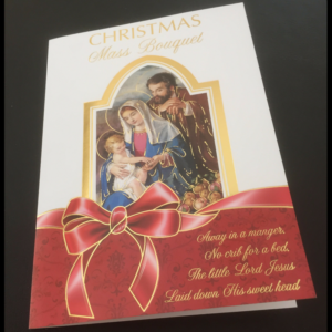 Christmas Mass Bouquet Card