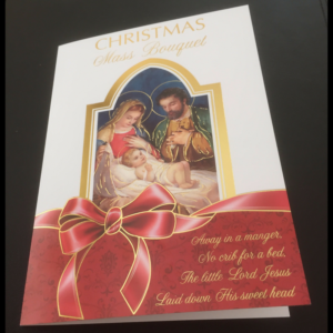Christmas Mass Bouquet Card