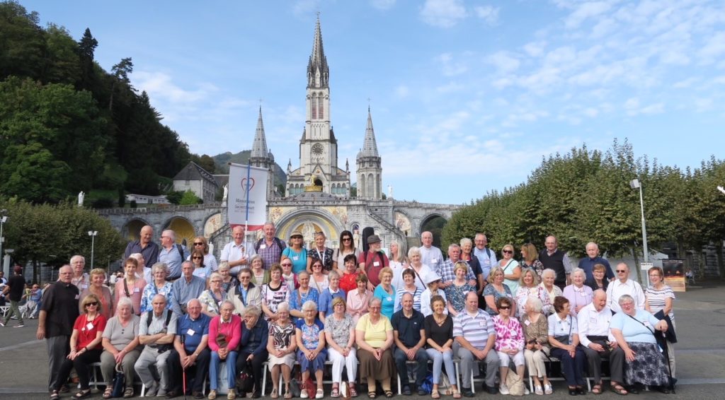 MSC Missions, Missionaries of the Sacred Heart, MSC Pilgrimages, Missionaries of the Sacred Heart Pilgrimages, pilgrimage to Lourdes, MSC pilgrimage to Lourdes, Lourdes 2018, Sheepfold Chapel, Sheepfold Chapel Lourdes, Grotto of Our Lady of Lourdes, Lourdes Grotto, Fr Michael O’Connell MSC, Fr Tim Gleeson MSC, Fr Joe McGee MSC, Fr Eugene Clarkson MSC, Fr Charles Sweeney MSC, Fr Michael O’Connell, Fr Tim Gleeson, Fr Joe McGee, Fr Eugene Clarkson, Fr Charles Sweeney, pilgrimages from Ireland, religious pilgrimages, Saint Bernadette, St Bernadette, St Bernadette Lourdes, Our Lady of Lourdes