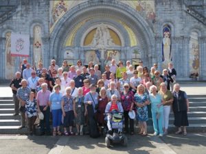 MSC Missions, Missionaries of the Sacred Heart, MSC Pilgrimages, Missionaries of the Sacred Heart Pilgrimages, pilgrimage to Lourdes, MSC pilgrimage to Lourdes, Lourdes 2019, City of St Pierre, City of the Poor Lourdes, Grotto of Our Lady of Lourdes, Lourdes Grotto, Fr Michael O’Connell MSC, Fr Timothy Gleeson MSC, Fr Des Farren MSC, Fr John Finn MSC, Fr Charles Sweeney MSC, pilgrimages from Ireland, religious pilgrimages, Saint Bernadette, St Bernadette, St Bernadette Lourdes, Our Lady of Lourdes