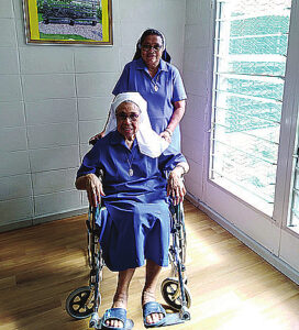 OLSH sisters helping the Hartzer Centre residents