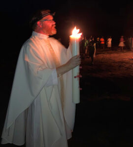 Lighting the Paschal Candle