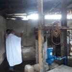 The blessing of the new water system at the OLSH clinic in Marigondon, in the Philippines. (Image via @mscmissionphil on Facebook.)