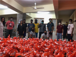 MSC COVID-19 outreach programmes providing essential care packages in India.