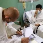 Fr Gerwin Mendoza Lumanglas MSC, of the Philippine Province, making his perpetual profession in May 2021. (Image via https://www.misacor.org.au.)