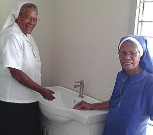 Our mission friends in Ireland and the UK have already helped the OLSH Sisters in Papua New Guinea to provide extra safety measures in the Hartzer Centre, including extra sinks for improved safety in the continuing battle against COVID-19.