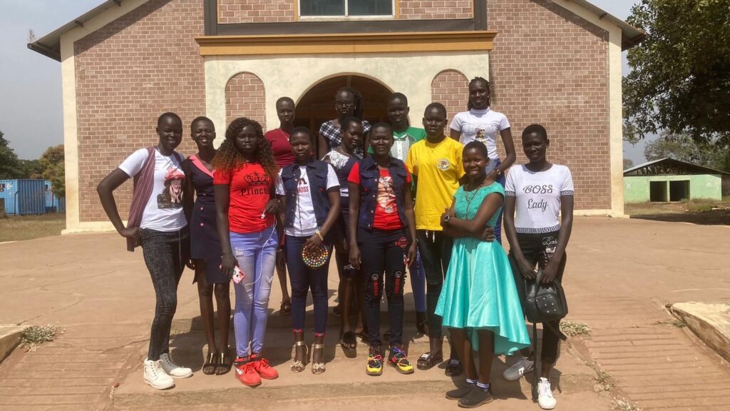 Some of the Loreto Rumbek group on a day trip over the Christmas season.