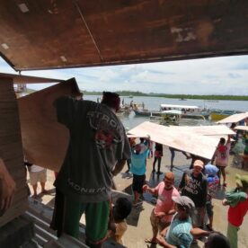 MSCs in the Philippines are working on a housing project to repair and build homes for over 330 households, where houses have been severely damaged, often completely destroyed, by Typhoon Odette. (Image via @mscmissionphil on Facebook.)