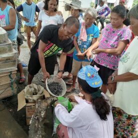 The MSC Task Force Odette are helping families whose homes were destroyed by Typhoon Odette, a devastating storm that struck in December 2021, killing over 400 people and leaving hundreds of thousands displaced from their homes. (Image via @mscmissionphil on Facebook.)