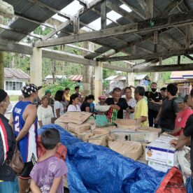The MSC Task Force Odette are helping families whose homes were destroyed by Typhoon Odette, a devastating storm that struck in December 2021, killing over 400 people and leaving hundreds of thousands displaced from their homes. (Image via @mscmissionphil on Facebook.)