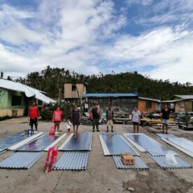 “The MSC Task Force Odette distributed the housing materials to the first batch of totally affected families in Bayagnan Island, Surigao City. It was a great moment for the community to show bayanihan spirit and help one another to make the activity a successful one.” ~ Facebook post from MSC Mission Office Philippines, Inc. (Image via @mscmissionphil on Facebook.)