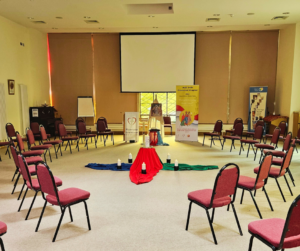 Mont st Annes reception room set up