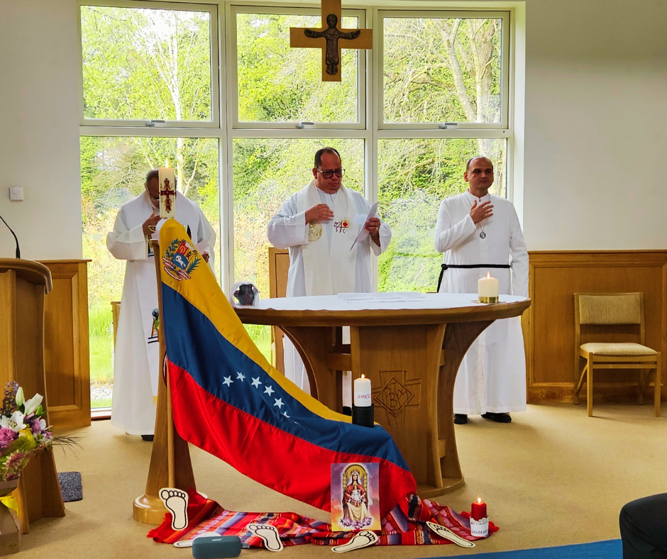 Eucharist was celebrated by three of the confreres from Venezuela, Fr Yonys Mendoza, Fr Eliel Araujo and Fr Deiby Fuenmayor.
