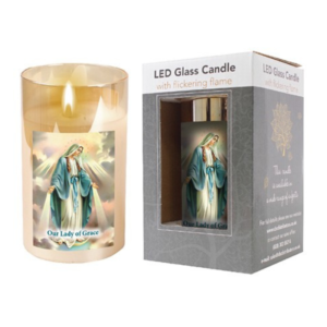 Our lady of Grace led candle