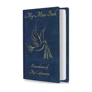 confirmation mass book blue