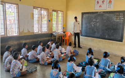 Helping school children in rural India