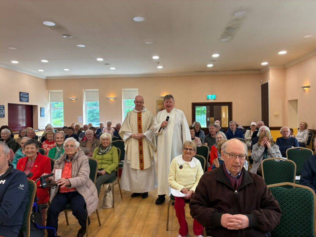 MSC Novena to the Sacred Heart 2026 - Fr John H. Walsh OP (left) and Fr John Fitzgerald MSC (right) mark a day of healing at the Sacred Heart Church Hall on the Western Road, Cork.