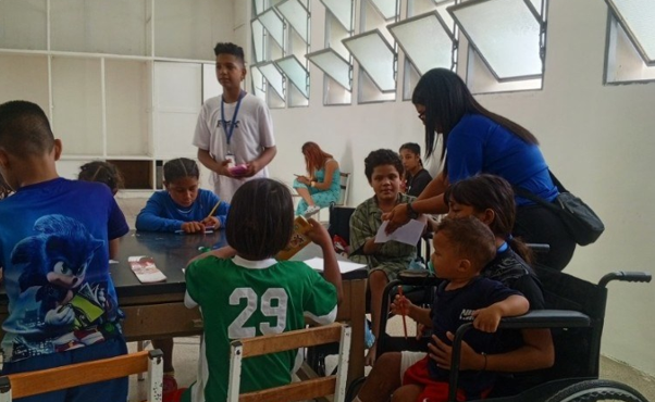 Support activities for children and families in disaster-affected areas