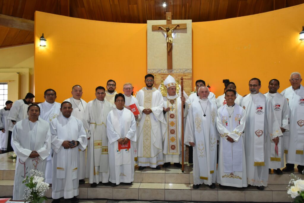 Fr Diego celebrates his ordination as a Missionary of the Sacred Heart on our Ecuador mission, August 2026.