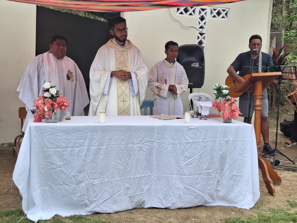 Fr Diego celebrates his first Mass in his home town, following his ordination. MSC Ecuador mission, August 2026.