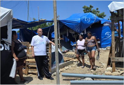 Pastoral presence on the ground: listening to affected individuals and coordinating immediate response to their needs.