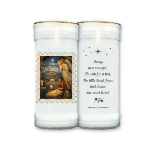 Christmas wishes candle