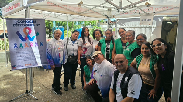Healthcare professionals and volunteers leading the women's health awareness and preventative care initiative.